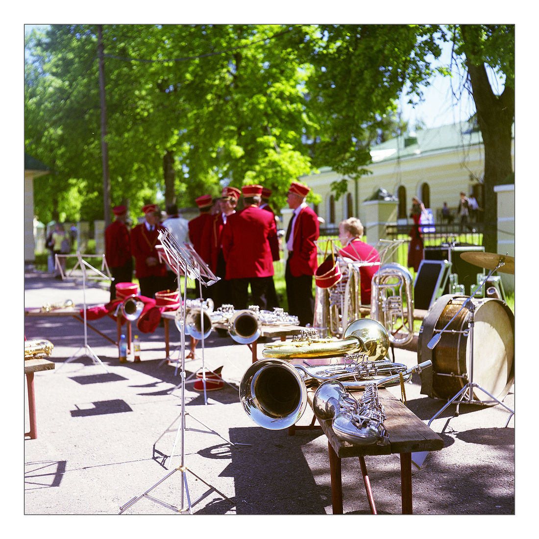 Реконструкторы на Бородинском поле. Военно-исторический праздник «Стойкий оловянный солдатик», фото и видео. Швейцарская пехота репетиция
