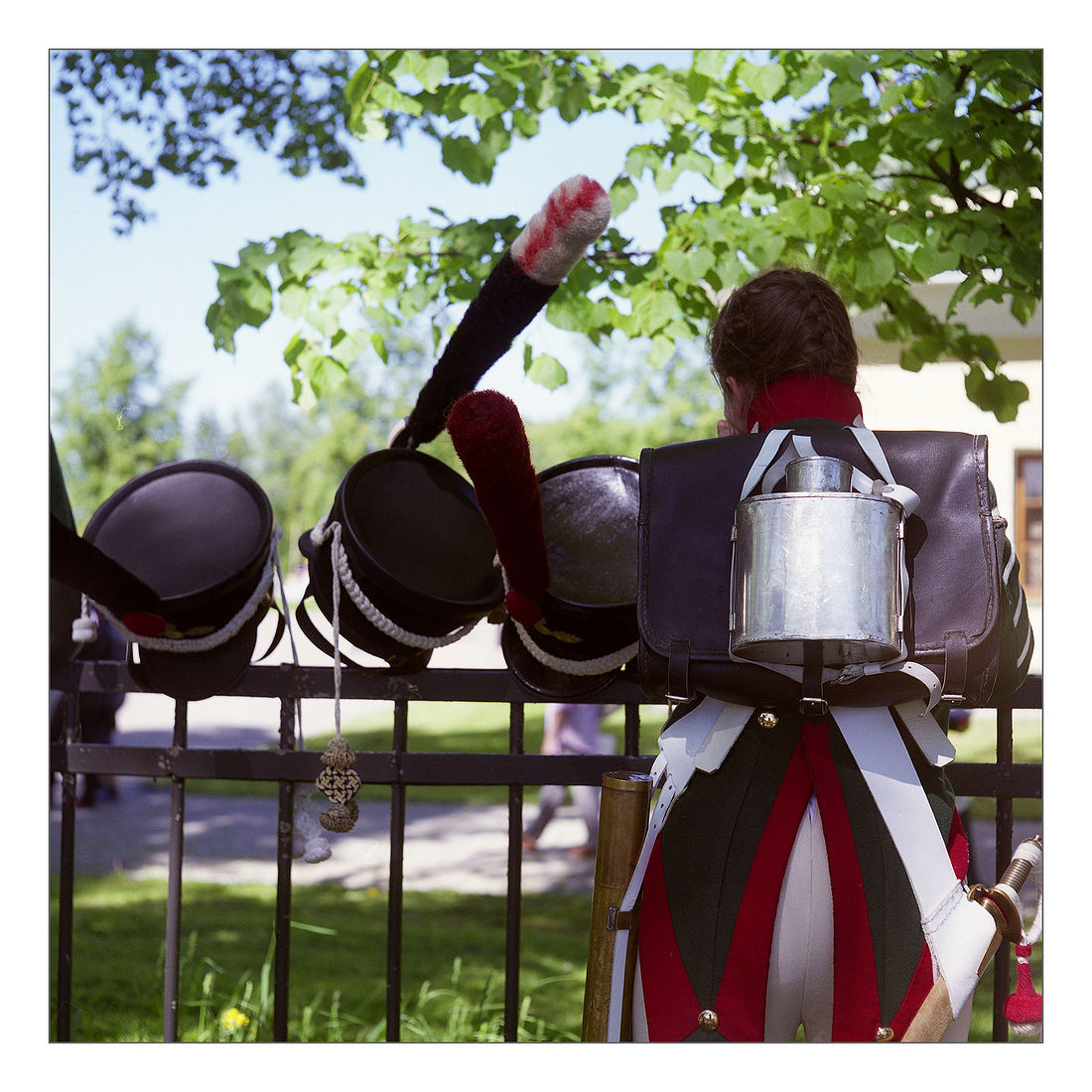 Реконструкторы на Бородинском поле. Военно-исторический праздник «Стойкий оловянный солдатик», фото и видео. Швейцарская пехота репетиция