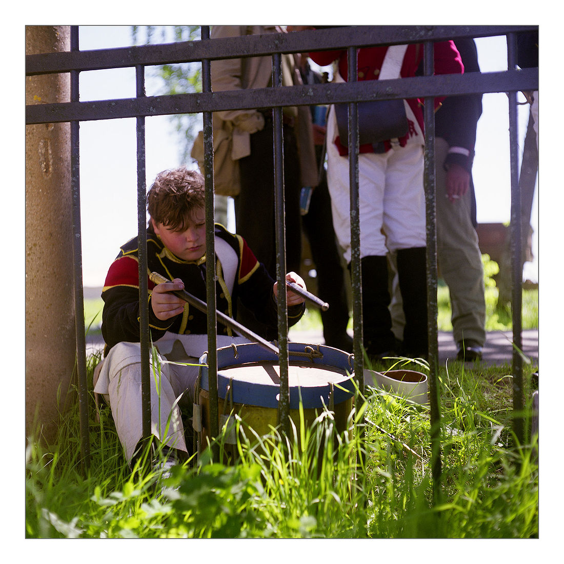 Реконструкторы на Бородинском поле. Военно-исторический праздник «Стойкий оловянный солдатик», фото и видео. Швейцарская пехота репетиция